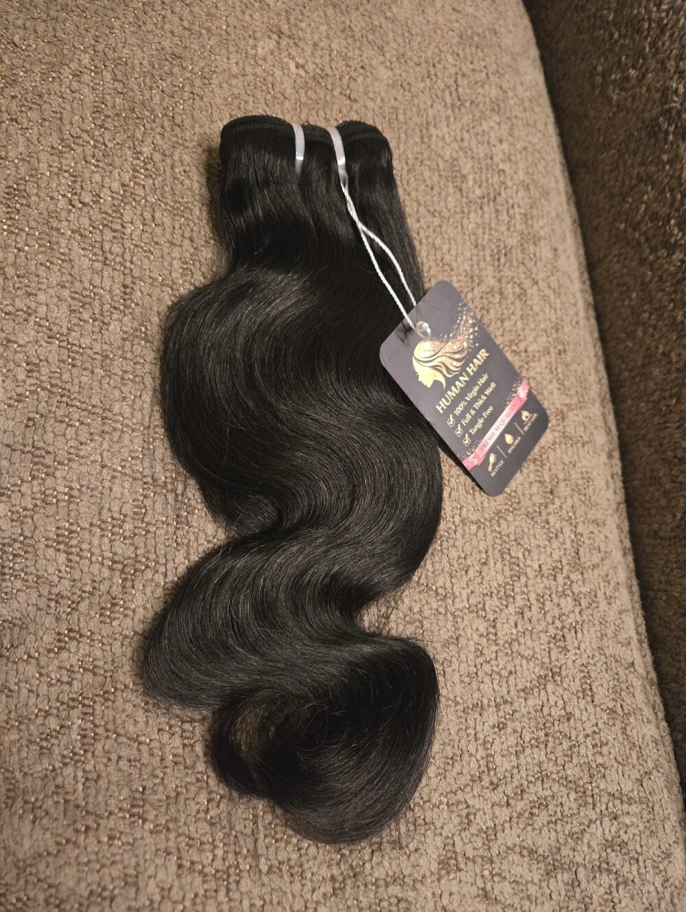 17A Cambodian Raw Human Hair Body Wave Bundle Cuticle Aligned Sew In 14"